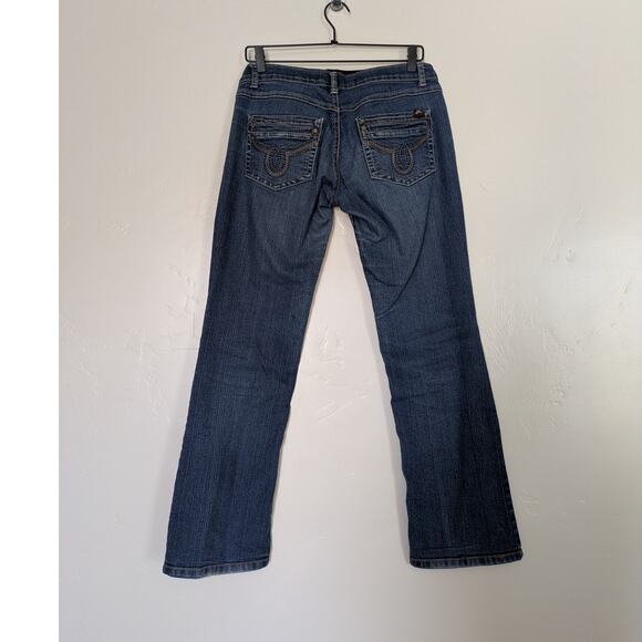Lilac Maternity Denim Pants Womens Small Dark Wash Jeans 30x30 - Picture 3 of 8